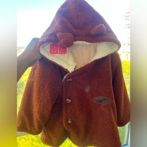 NWT cute bear coat for toddler